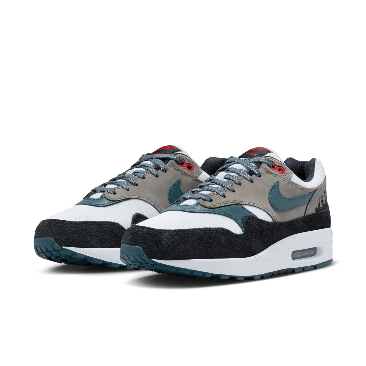Men's Nike Air Max 1 PRM "Escape" White/Slate Blue-Black (FJ0698 100)