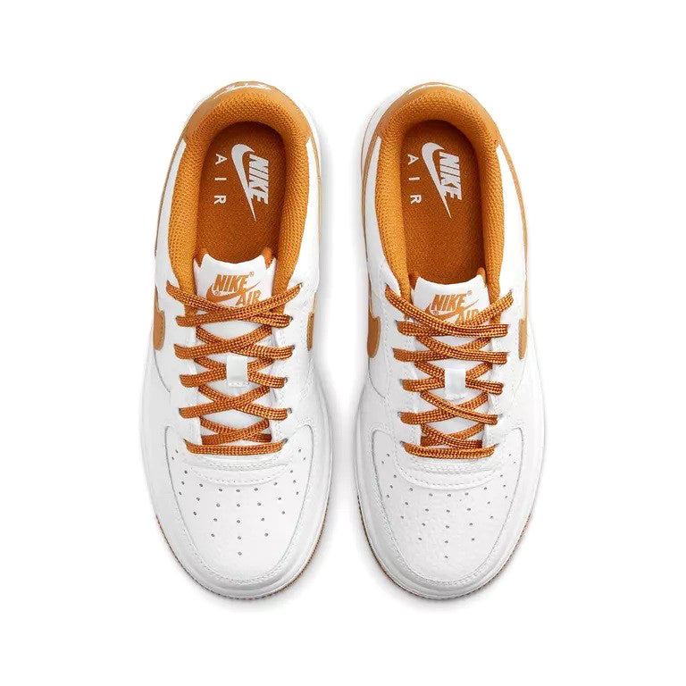 Big Kid's Nike Air Force 1 BG White/Desert Ochre (FJ0706 100)