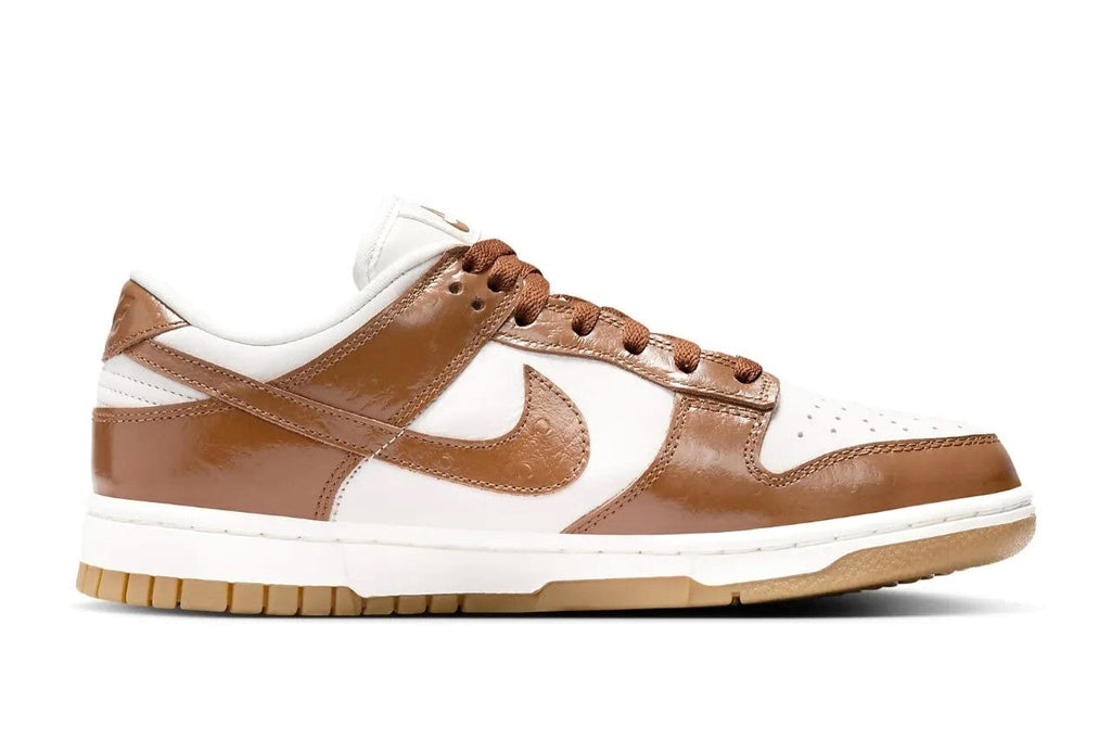 Women's Nike Dunk Low LX "Brown Ostrich" Phantm/Ale Brwn-Sl (FJ2260 001)