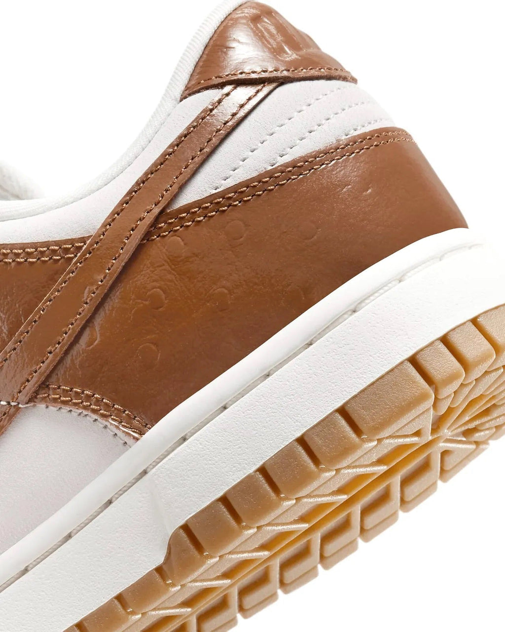 Women's Nike Dunk Low LX "Brown Ostrich" Phantm/Ale Brwn-Sl (FJ2260 001)