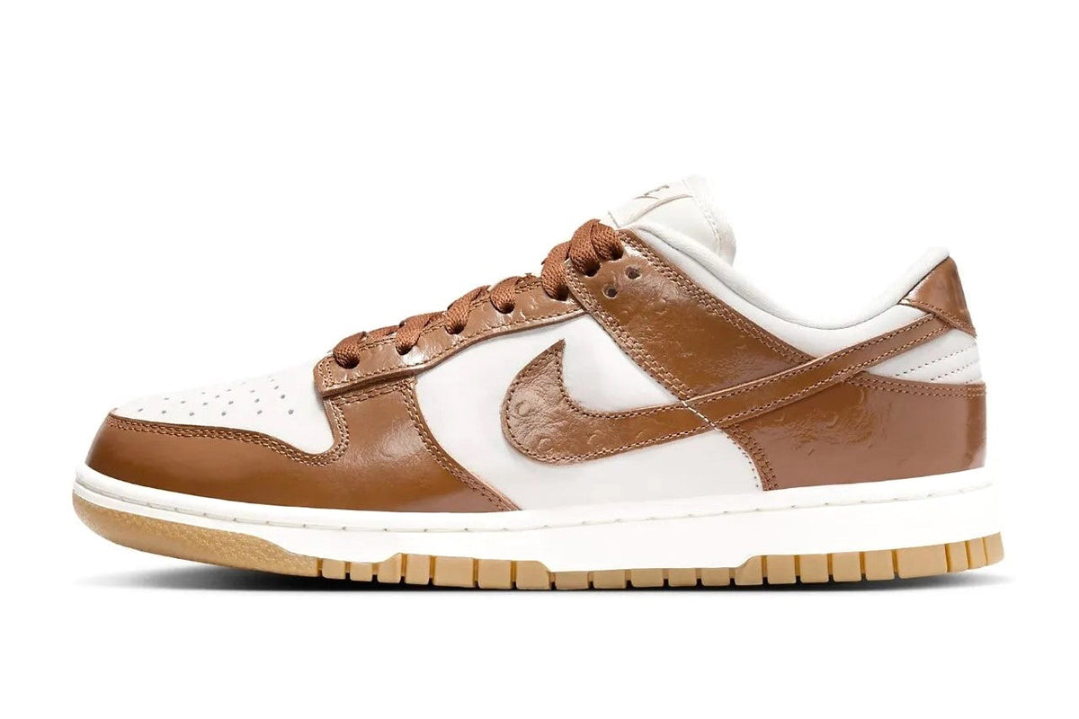 Women's Nike Dunk Low LX "Brown Ostrich" Phantm/Ale Brwn-Sl (FJ2260 001)