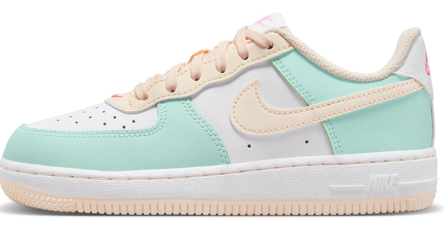 Little Kid's Nike Air Force 1 Low Jade Ice/Guava Ice-White (FJ3484 300)