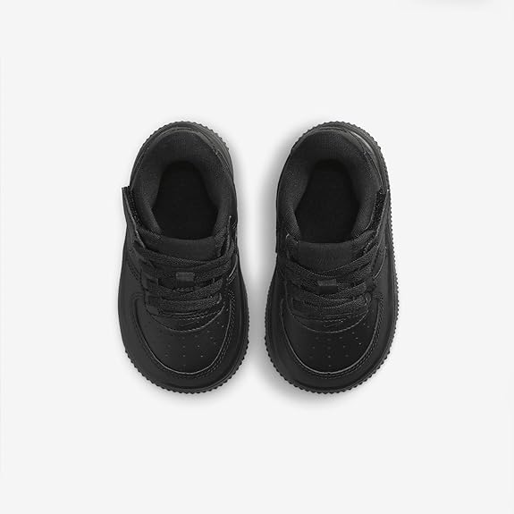 Toddler's Nike Force 1 Low Easyon Black/Black-Black (FN0236 001)
