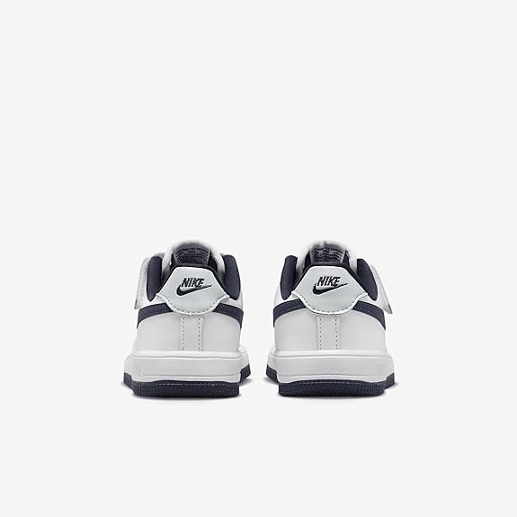 Little Kid's Nike Force 1 Low Easyon White/Midnight Navy (FN0237 104)