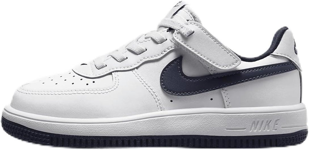 Little Kid's Nike Force 1 Low Easyon White/Midnight Navy (FN0237 104)
