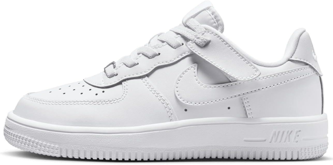 Little Kid's Nike Force 1 Low EasyOn White/White-White (FN0237 111)