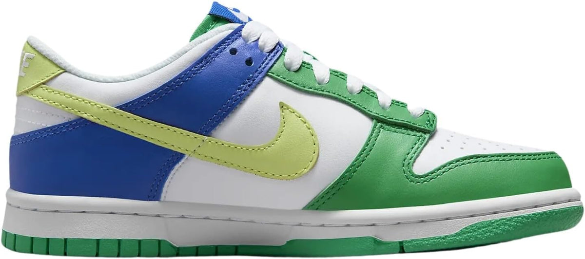 Big Kid's Nike Dunk Low BG White/Lt Lemon Twist (FN6973 100)