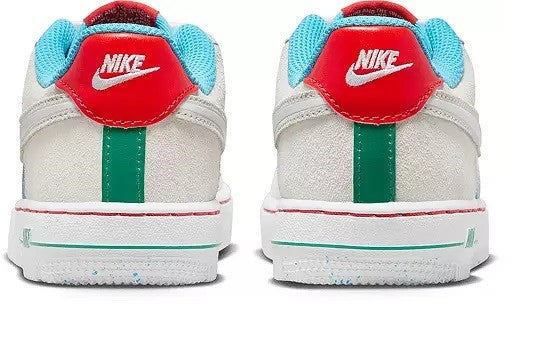 Little Kid's Nike Air Force 1 LV8 2 BP Pale Iv/Wt-Pcnte Rd (FQ8351 110)