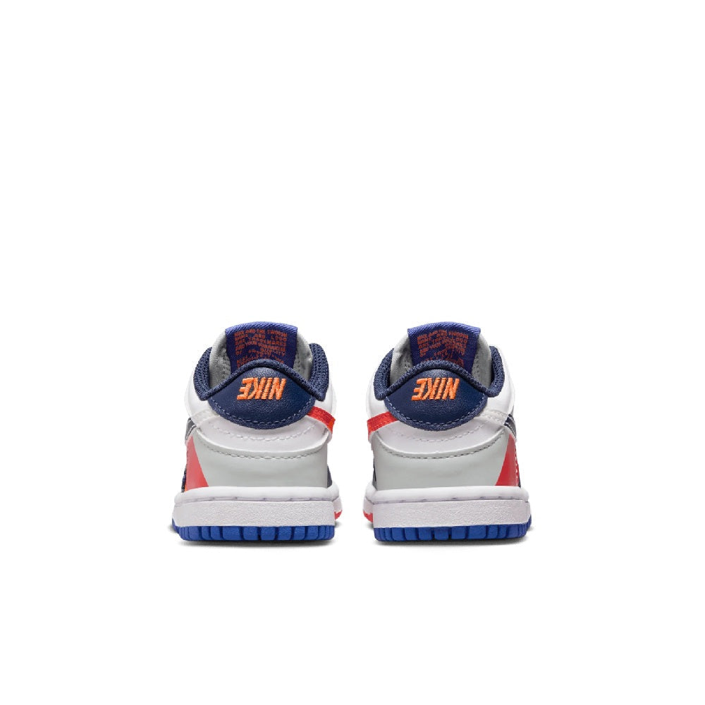 Toddler's Nike Dunk Low SE White/White-Light Silver (FV2964 100)