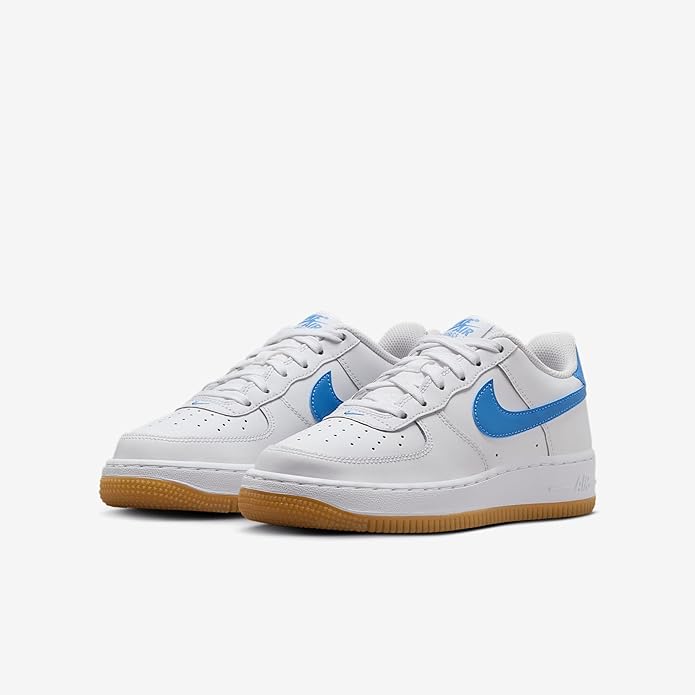 Big Kid's Nike Air Force 1 White/Blue Beyond (FV5948 115)