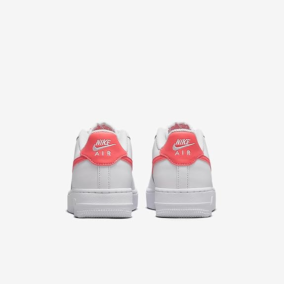 Big Kid's Nike Air Force 1 White/Magic Ember (FV5948 117)