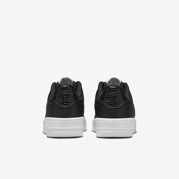 Big Kid's Nike Air Force 1 LV8 1 Black/Black-White (FV7725 001)