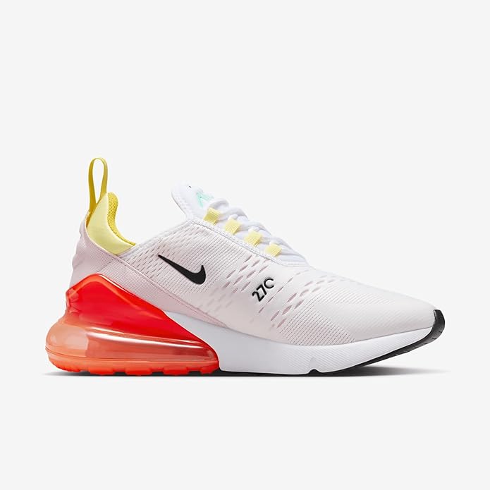 Women's Nike Air Max 270 White/Black-Bright Crimson (FZ3624 100)