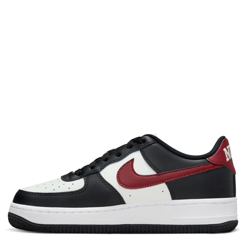 Big Kid's Nike Air Force 1 Black/Dark Team Red (FZ4351 001)