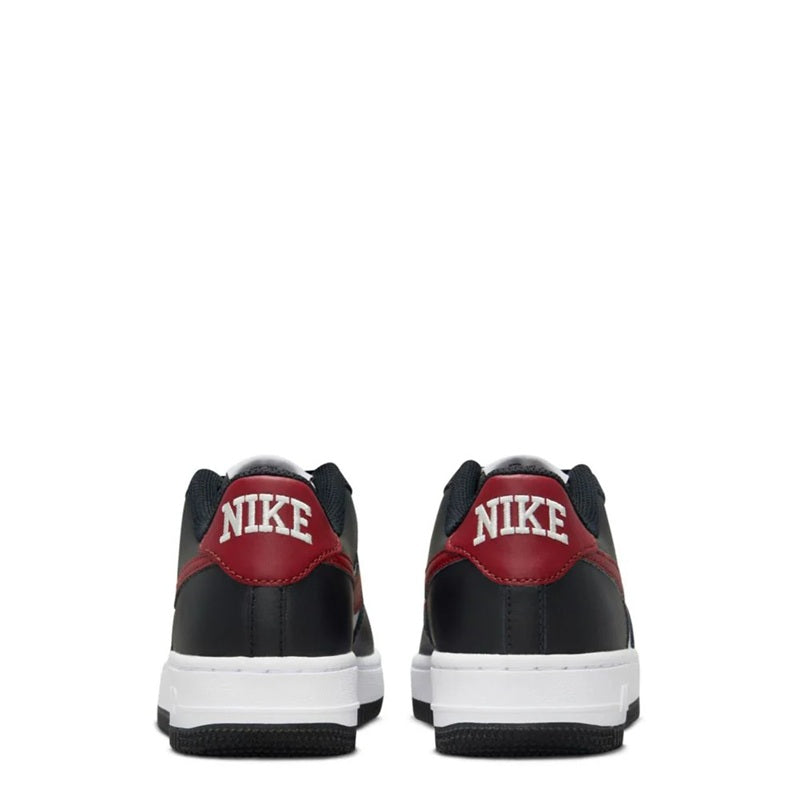 Big Kid's Nike Air Force 1 Black/Dark Team Red (FZ4351 001)
