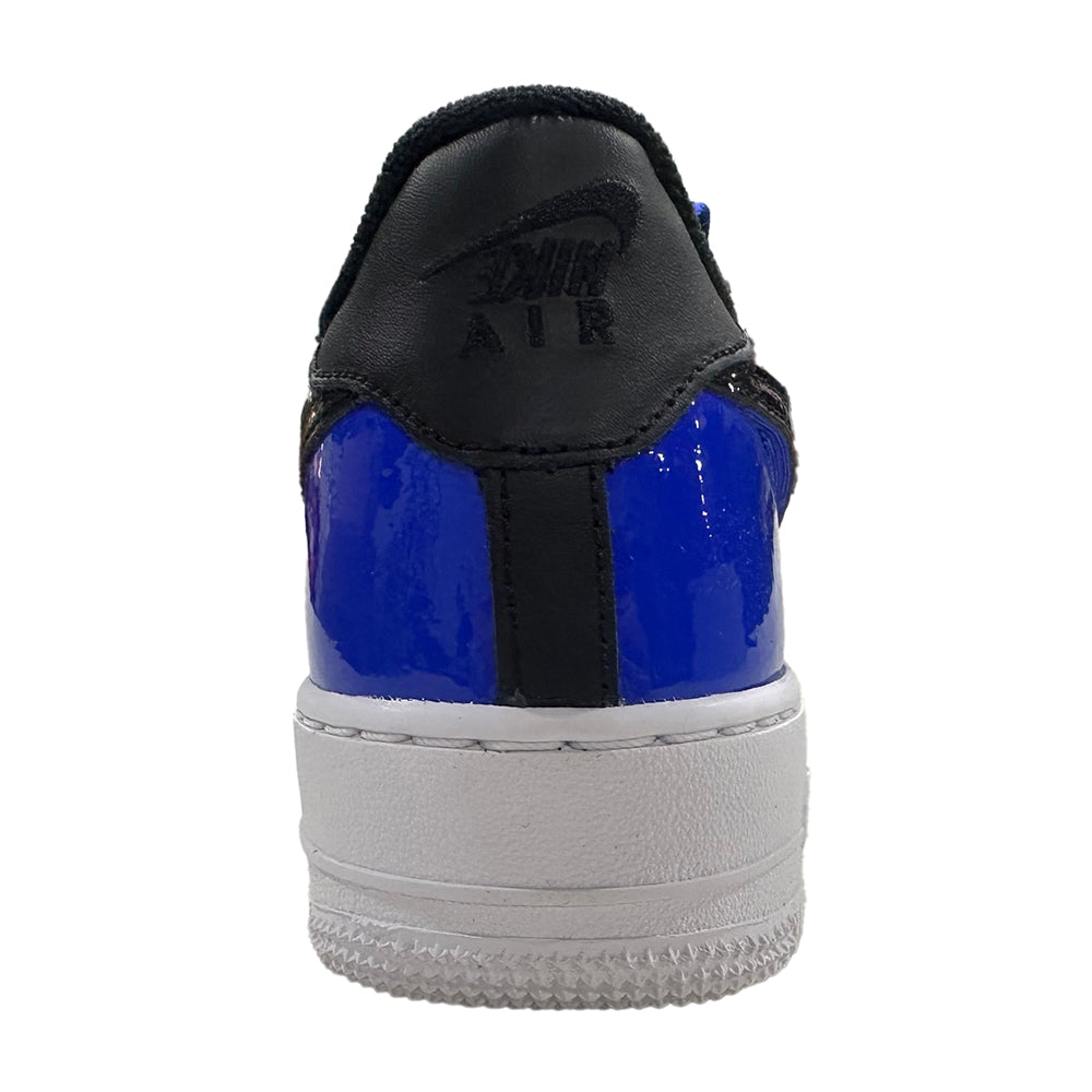 Big Kid's Nike Air Force 1 LV8 2 Black/Black-Racer Blue-White (HF0951 001)