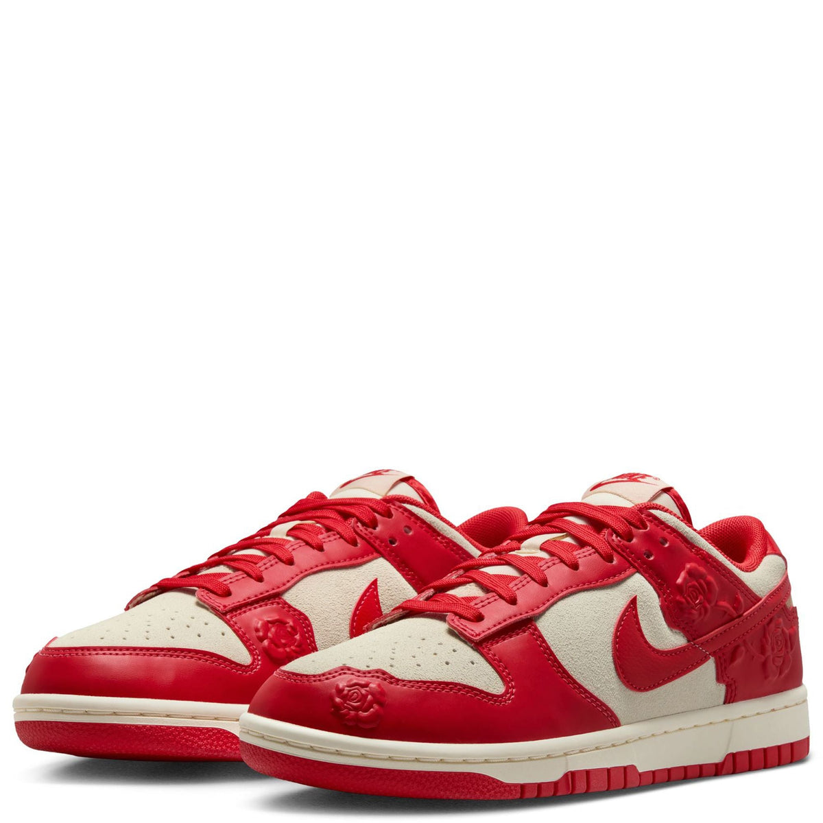 Women's Nike Dunk Low "Red Roses" Coconut Milk/Univer Red (HF1986 100)