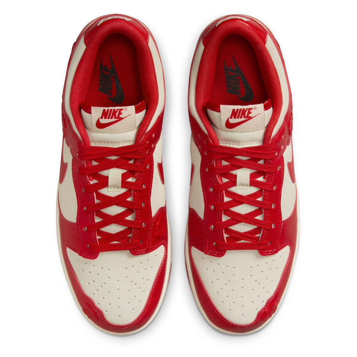 Women's Nike Dunk Low "Red Roses" Coconut Milk/Univer Red (HF1986 100)