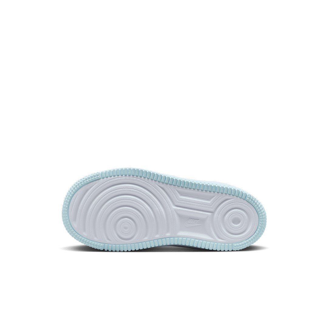 Little Kid's Nike Force 1 Low EasyOn Glacier Bl/Total Orng (HF4783 474)