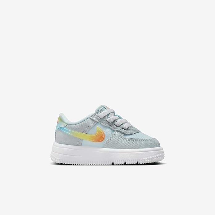Toddler's Nike Air Force 1 Low Easyon BT Glacier Blue/Orng (HF4784 474)