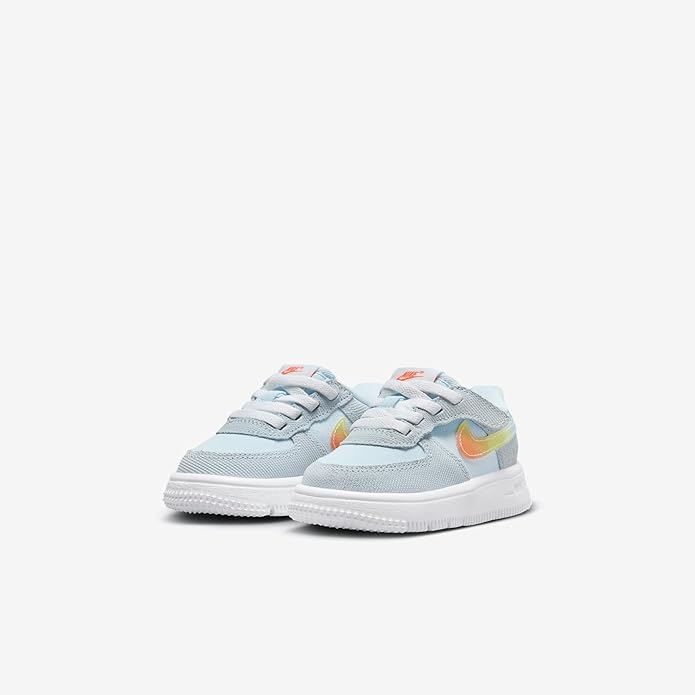 Toddler's Nike Air Force 1 Low Easyon BT Glacier Blue/Orng (HF4784 474)