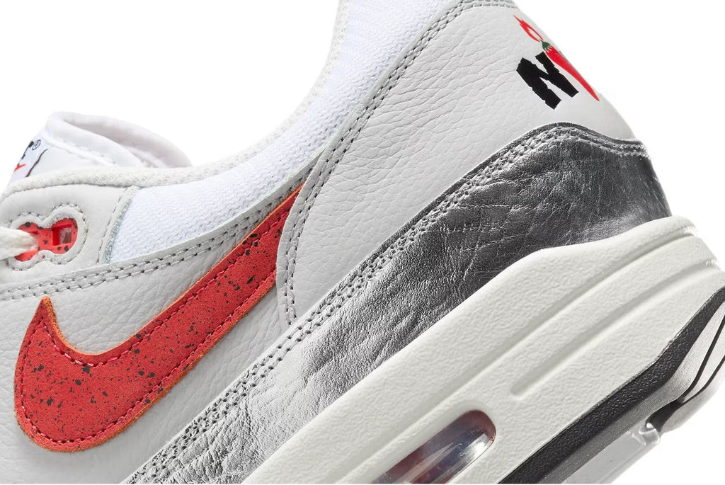 Men's Nike Air Max 1 PRM White/Chili Red (HF7746 100)