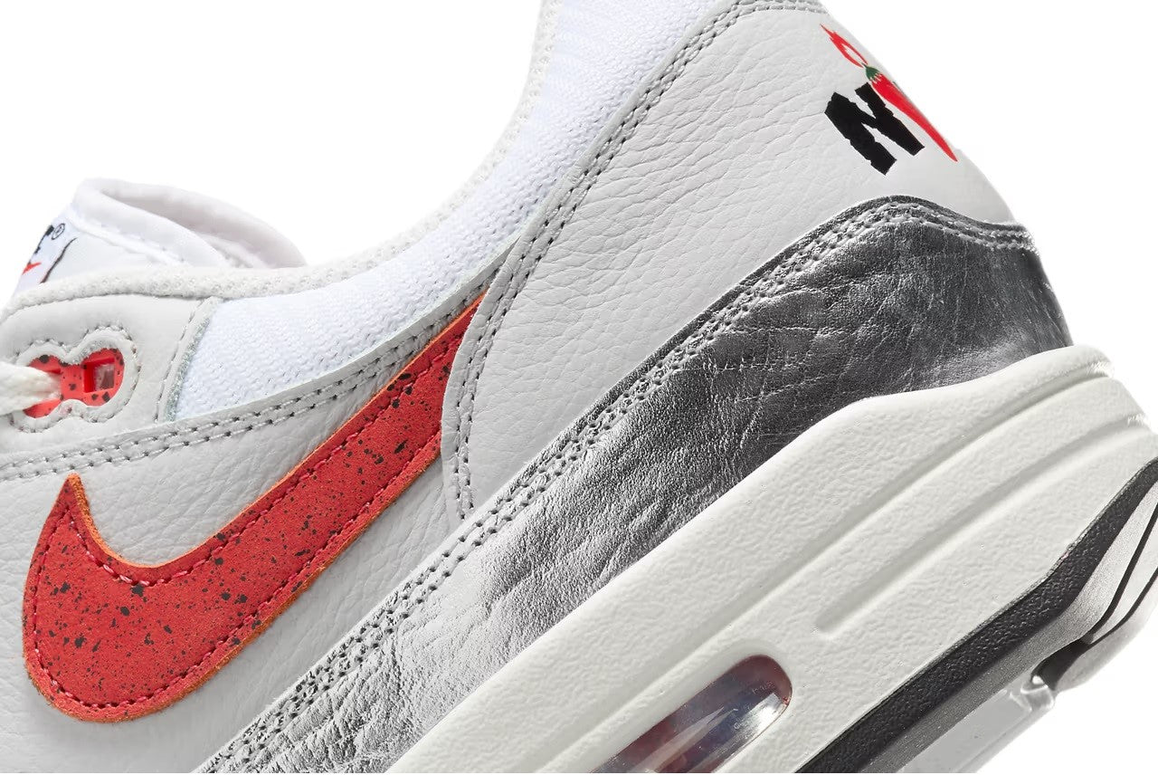 Men's Nike Air Max 1 PRM White/Chili Red (HF7746 100)