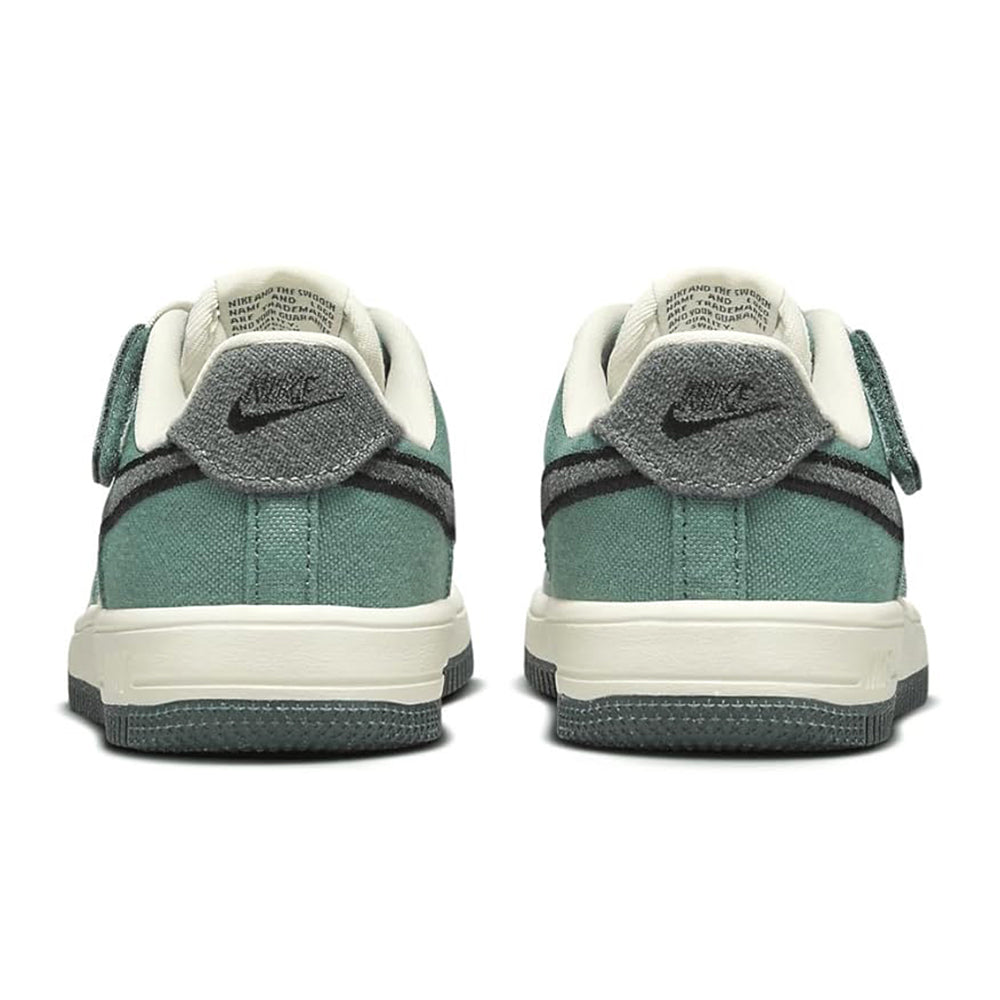 Preschool Nike Air Force 1 Low EasyOn LV8 3 Coconut Milk/Vintage Green (HJ4293 100)