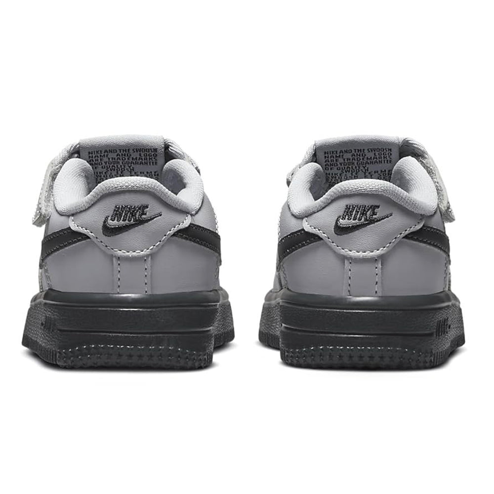 Toddler's Nike Force 1 Low Easyon Wolf Grey/DK Smoke Grey (HQ3809 001)
