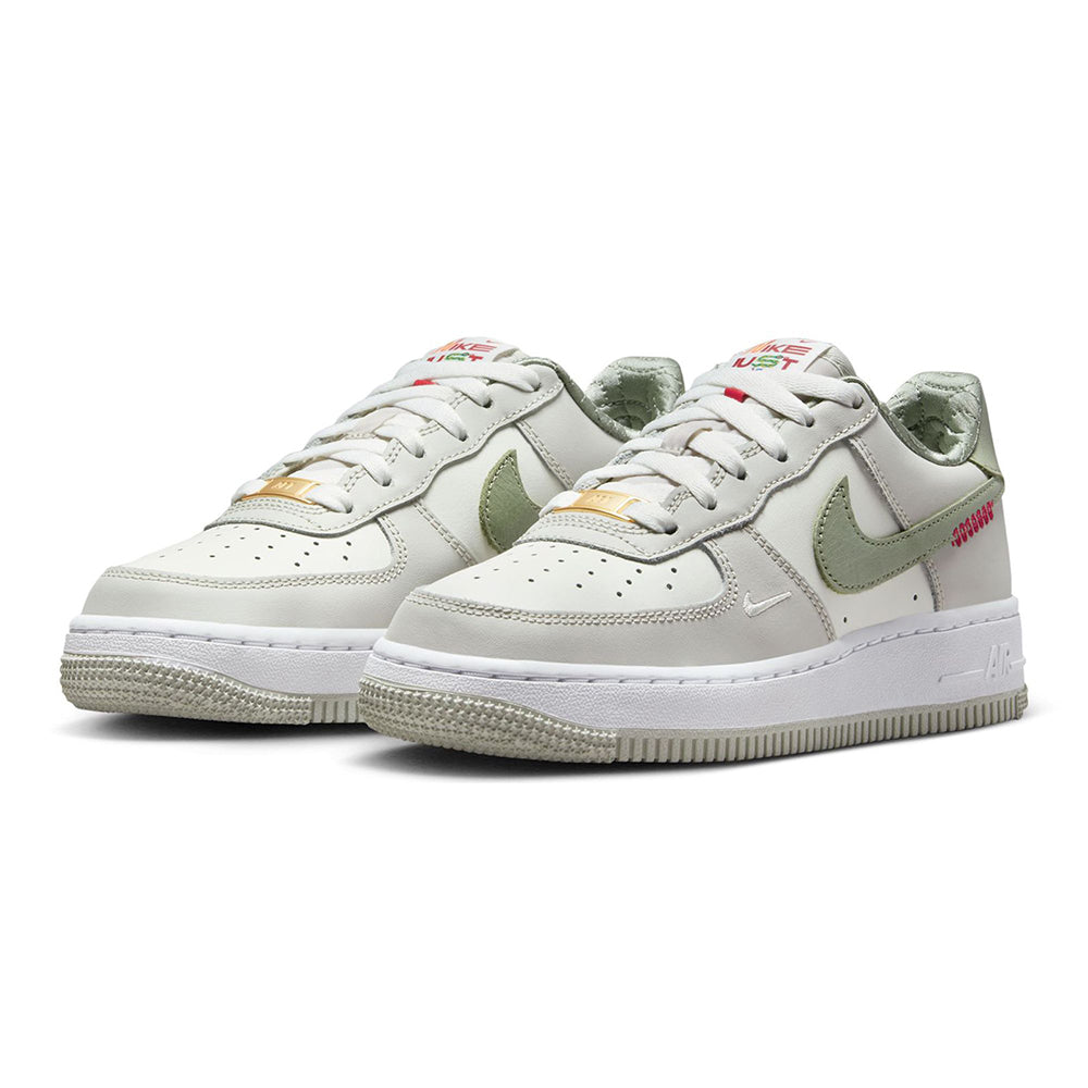 Big Kid's Nike Air Force 1 LV8 Sail/Olive Aura-White (HV6000 131)