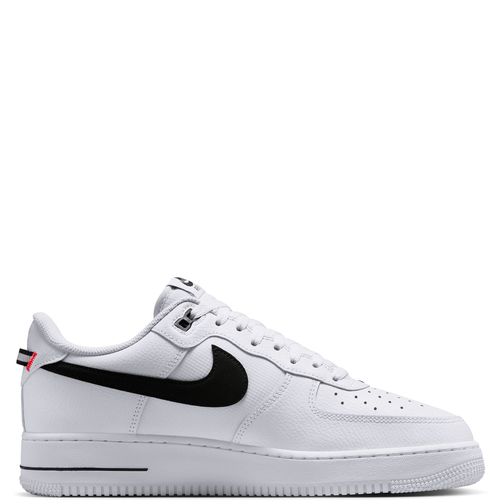 Men's Nike Air Force 1 '07 LV8 White/Black-Bright Crimson (HV9509 100)