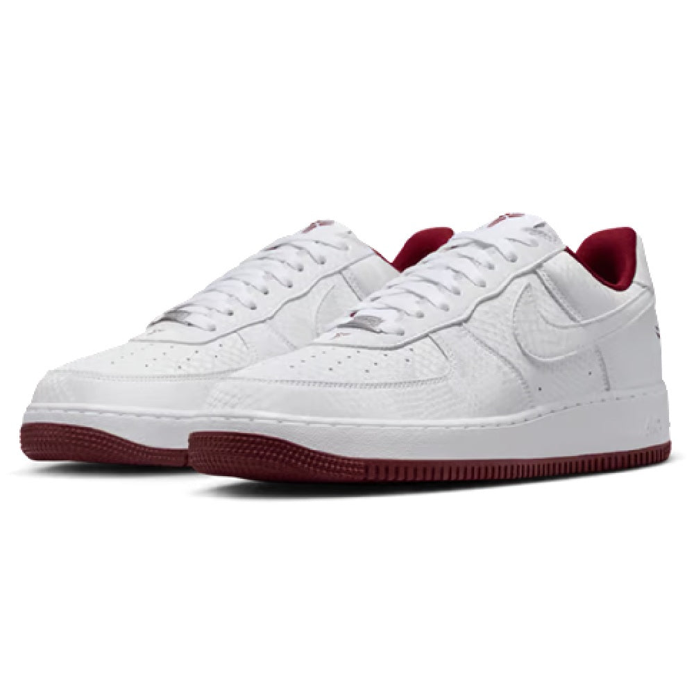 Men's Nike Kobe Air Force 1 Low "Lower Merion" Wht/Team Red (IB0018 101)