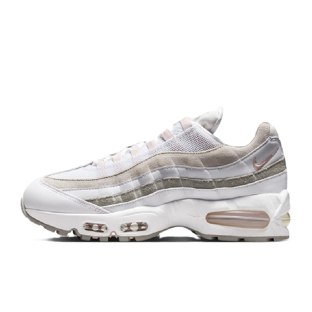 Women's Nike Air Max 95 White/Silt Red-Light Charcoal (IB6396 102)