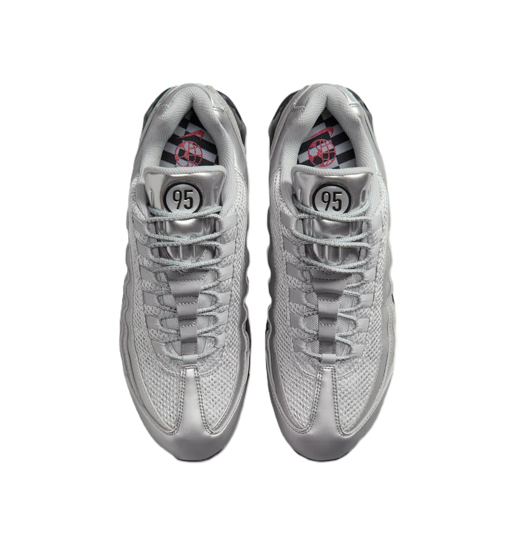 Men's Nike Air Max 95 Big Bubble SE Metallic Silver/Black-Black (IB6830 002)