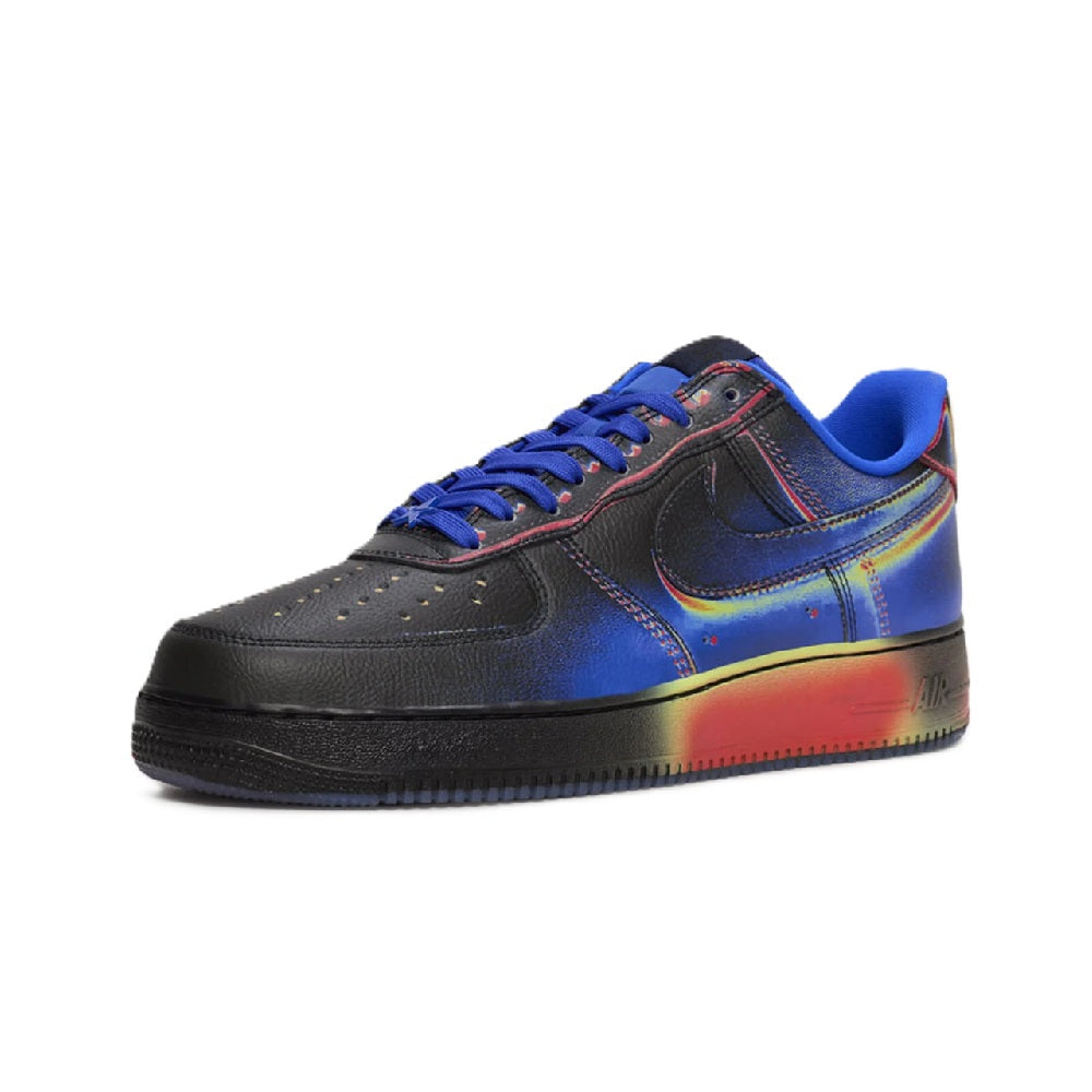 Men's Nike Force 1 Low Retro Black/Racer Blue-Volt Ice (IB6834 001)