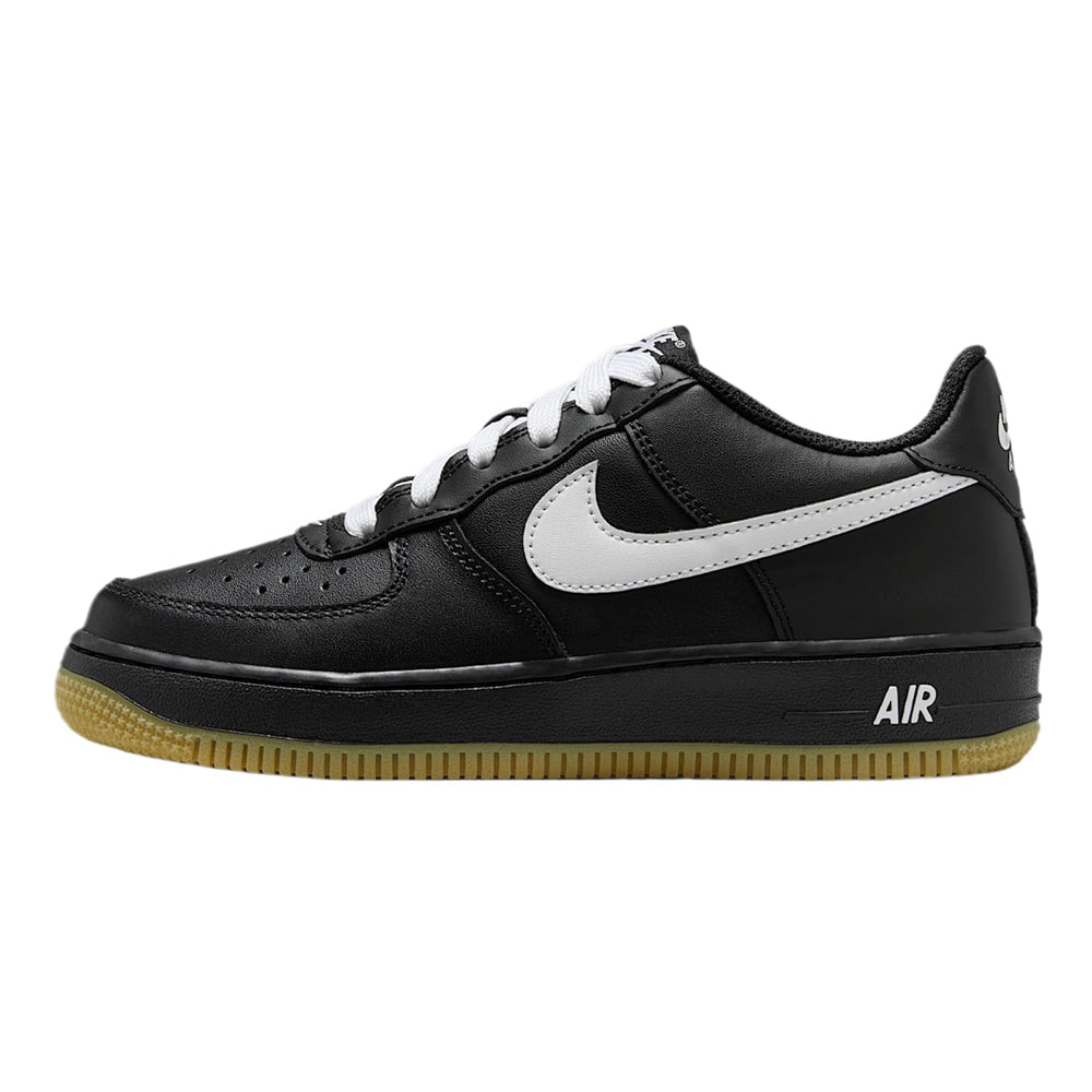 Big Kid's Nike Air Force 1 LV8 3 Black/White-Gum Light Brown (IB8845 001)