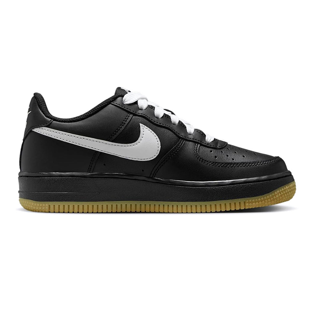 Big Kid's Nike Air Force 1 LV8 3 Black/White-Gum Light Brown (IB8845 001)
