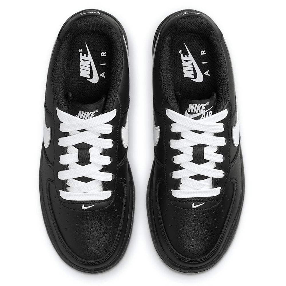 Big Kid's Nike Air Force 1 LV8 3 Black/White-Gum Light Brown (IB8845 001)
