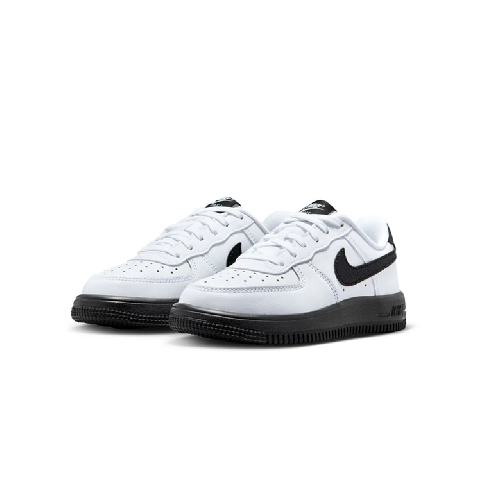 Little Kid's Nike Force 1 Low Lace White/Black (IF1673 121)