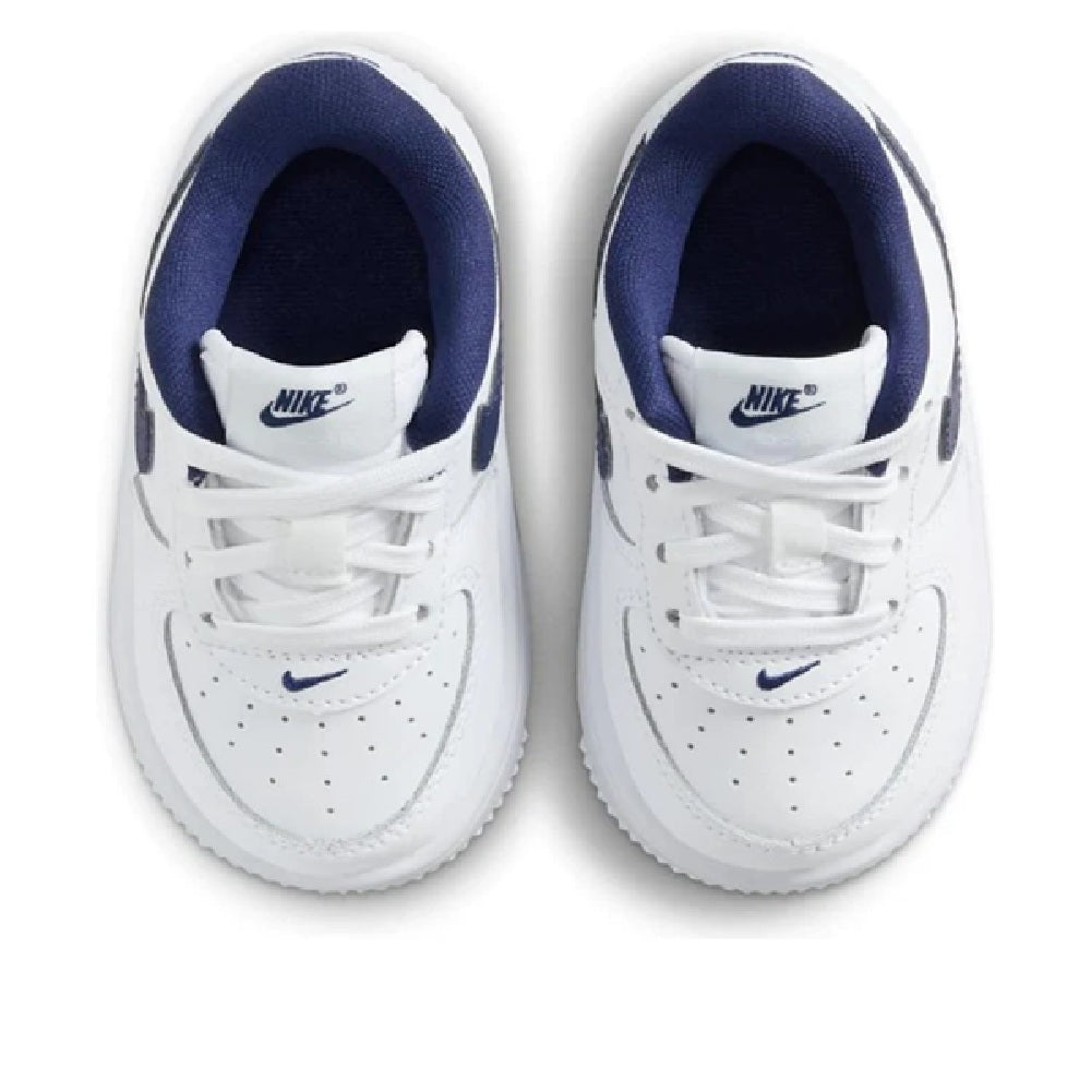 Toddler's Nike Force 1 Low Lace White/Midnight Navy (IF1674 103)