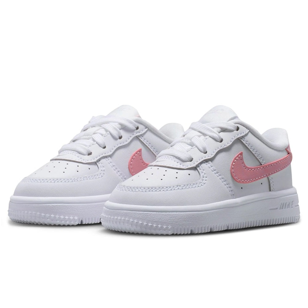 Toddler's Nike Force 1 Low Lace White/Med Soft Pink-White (IF1674 104)