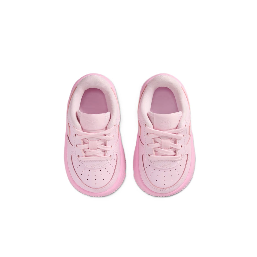 Toddler's Nike Force 1 Low Lace Pink Foam/Pink Foam-Pink Rise (IF1674 601)