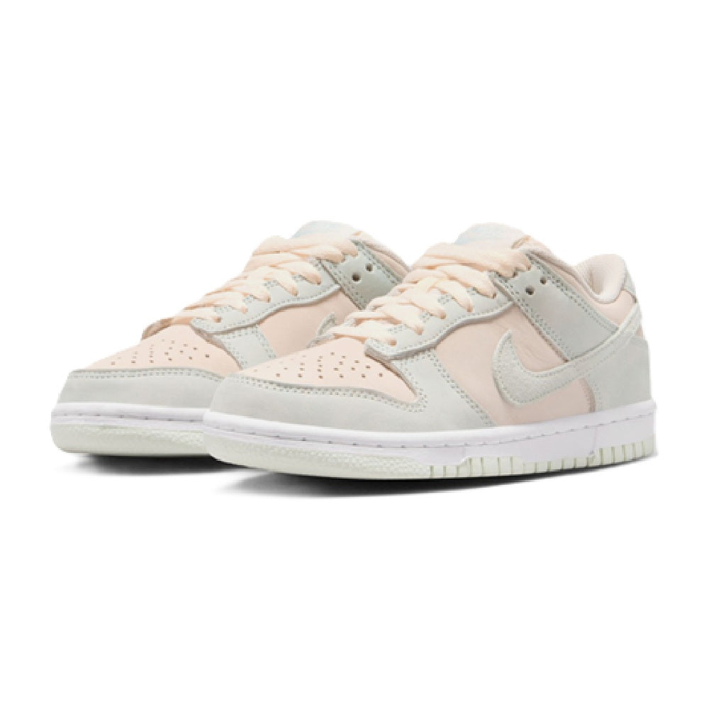 Big Kid's Nike Dunk Low Suede Chalk/Barely Green-White (IH4574 100)