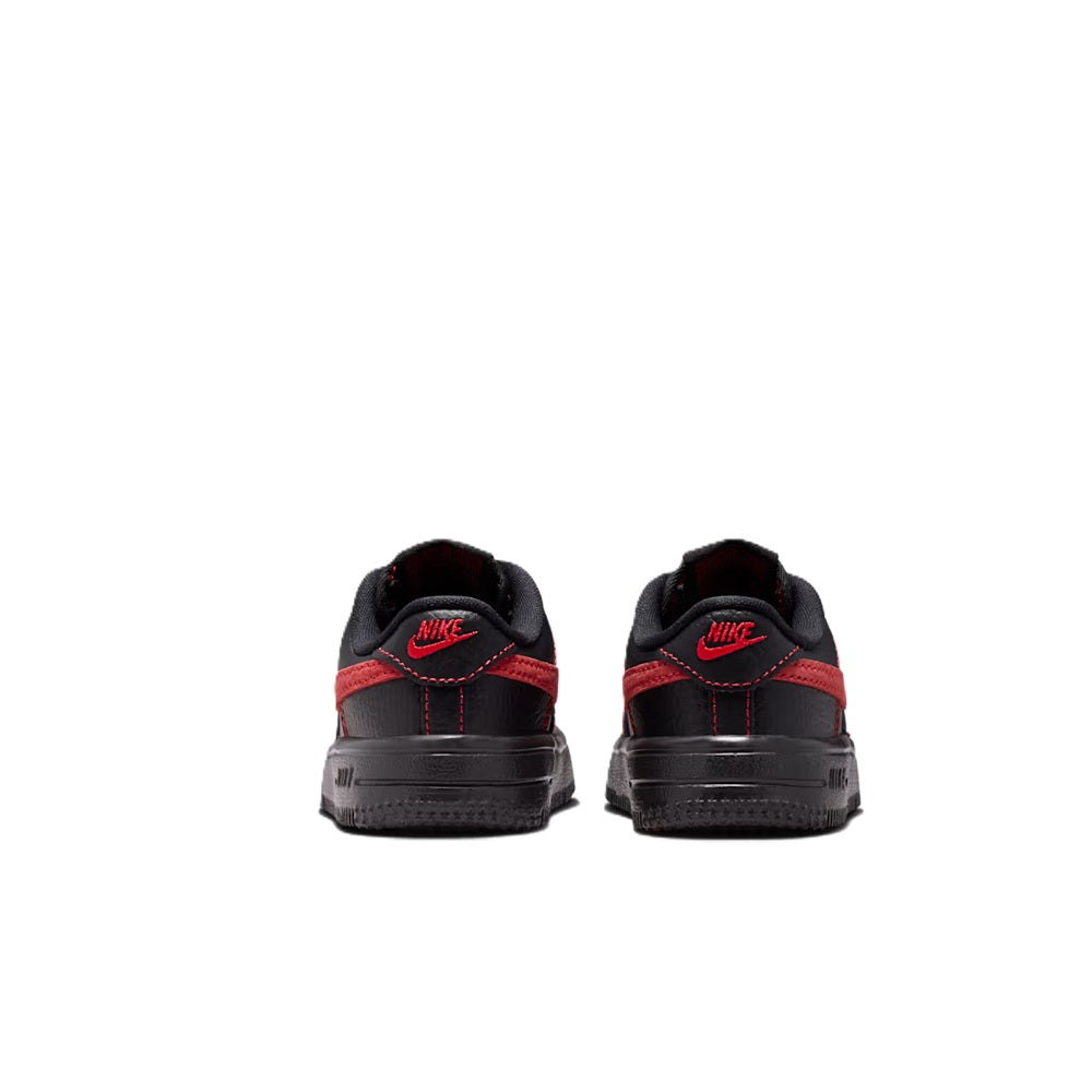 Toddler's Nike Force 1 Low LV8 3 Lace Black/University Red-Black (IM7995 001)