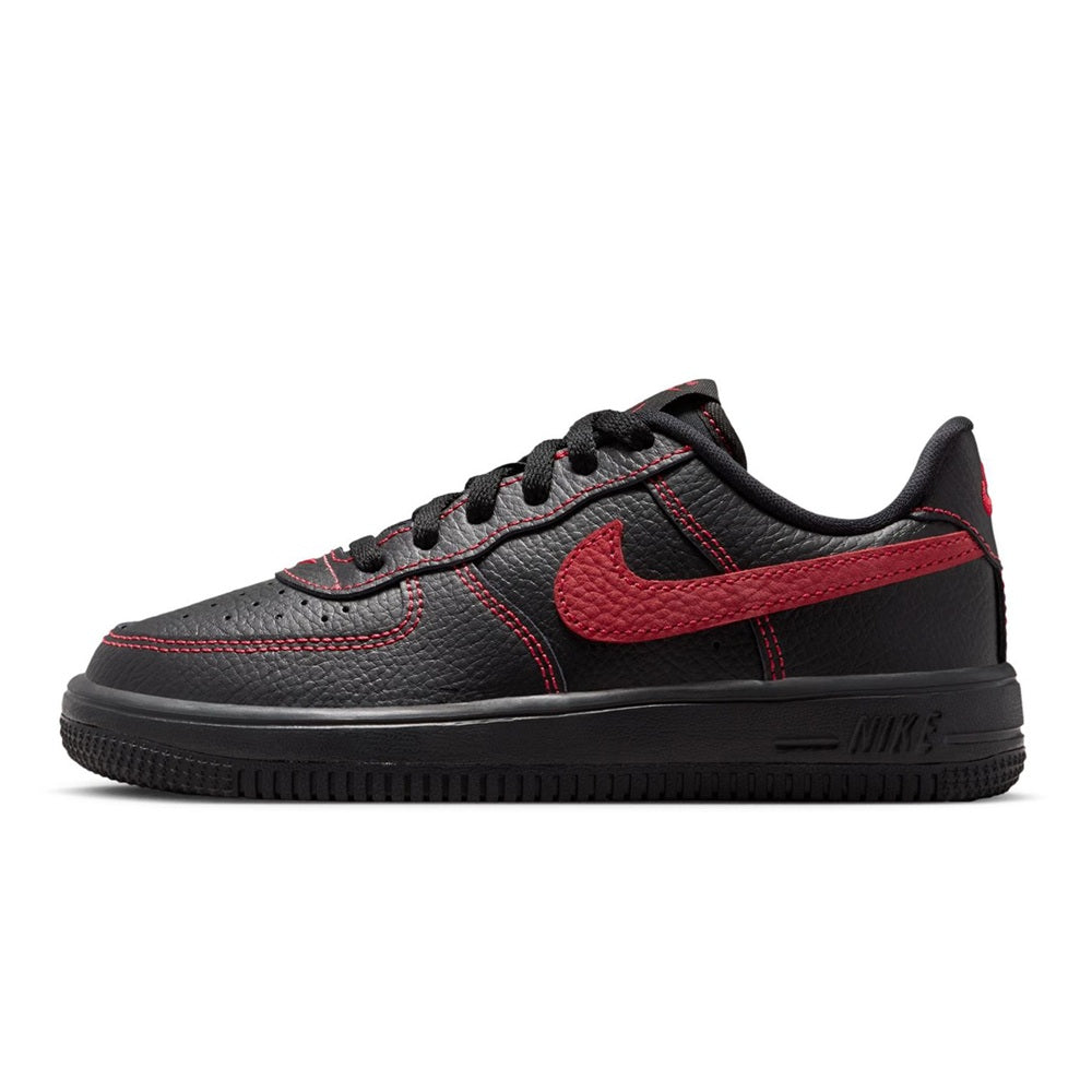 Little Kid's Nike Force 1 Low LV8 3 Lace Blk/University Red (IM7997 001)