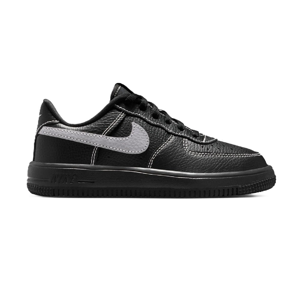 Little Kid's Nike Force 1 Low LV8 3 Lace Black/Wolf Grey-Blk (IM7997 003)
