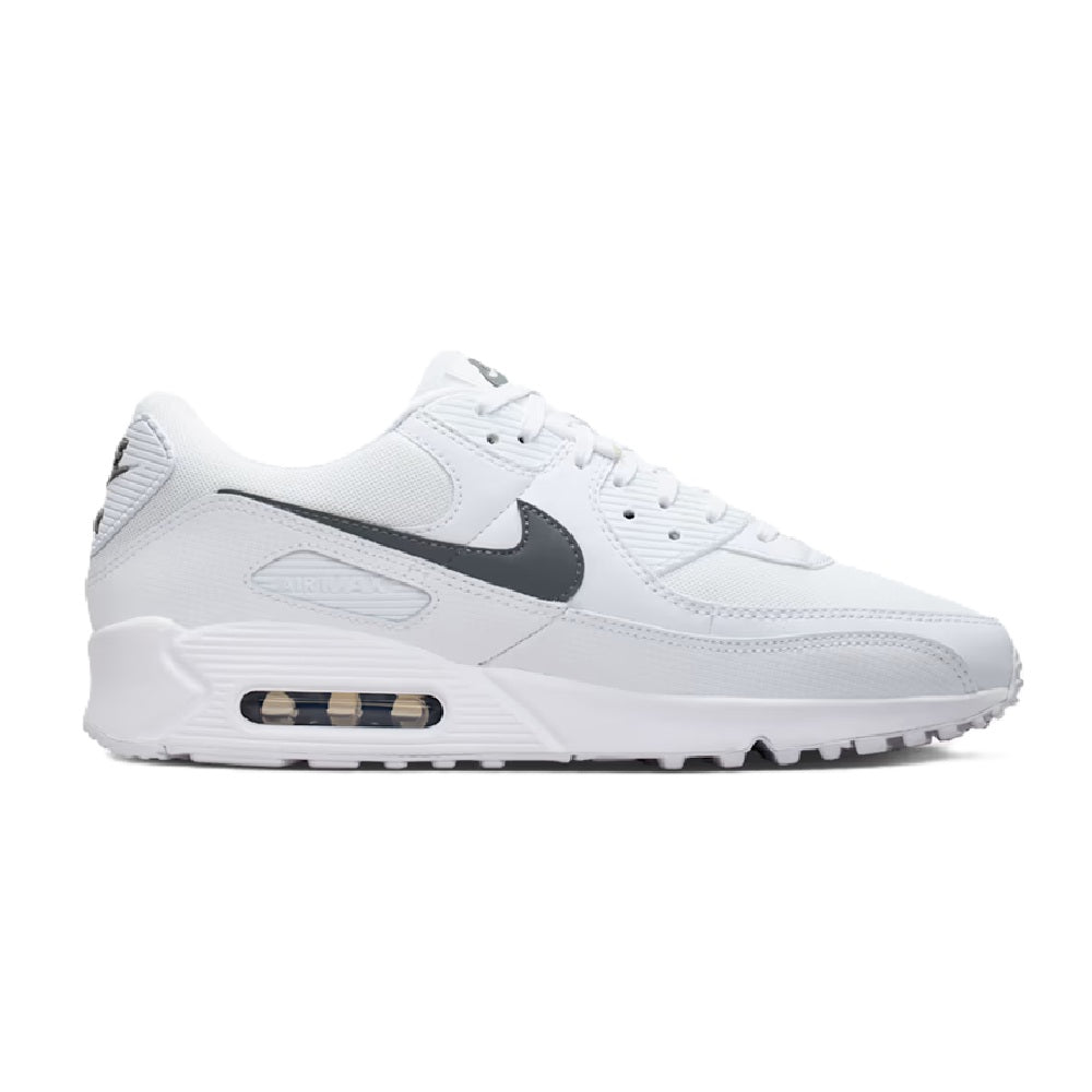 Men's Nike Air Max 90 White/Smoke Grey-White (IM9616 100)
