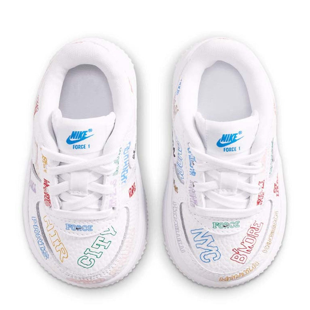 Toddler's Nike Air Force 1 Low Lace LV8 3 White/White (IO9738 100)