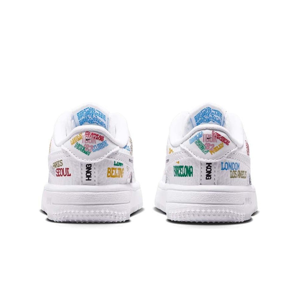 Toddler's Nike Air Force 1 Low Lace LV8 3 White/White (IO9738 100)