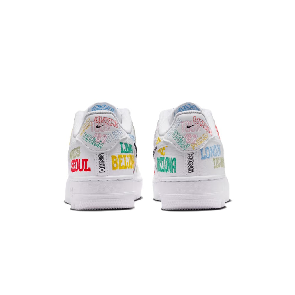 Big Kid's Nike Air Force 1 LV8 3 "World Tour" White/White (IO9739 100)